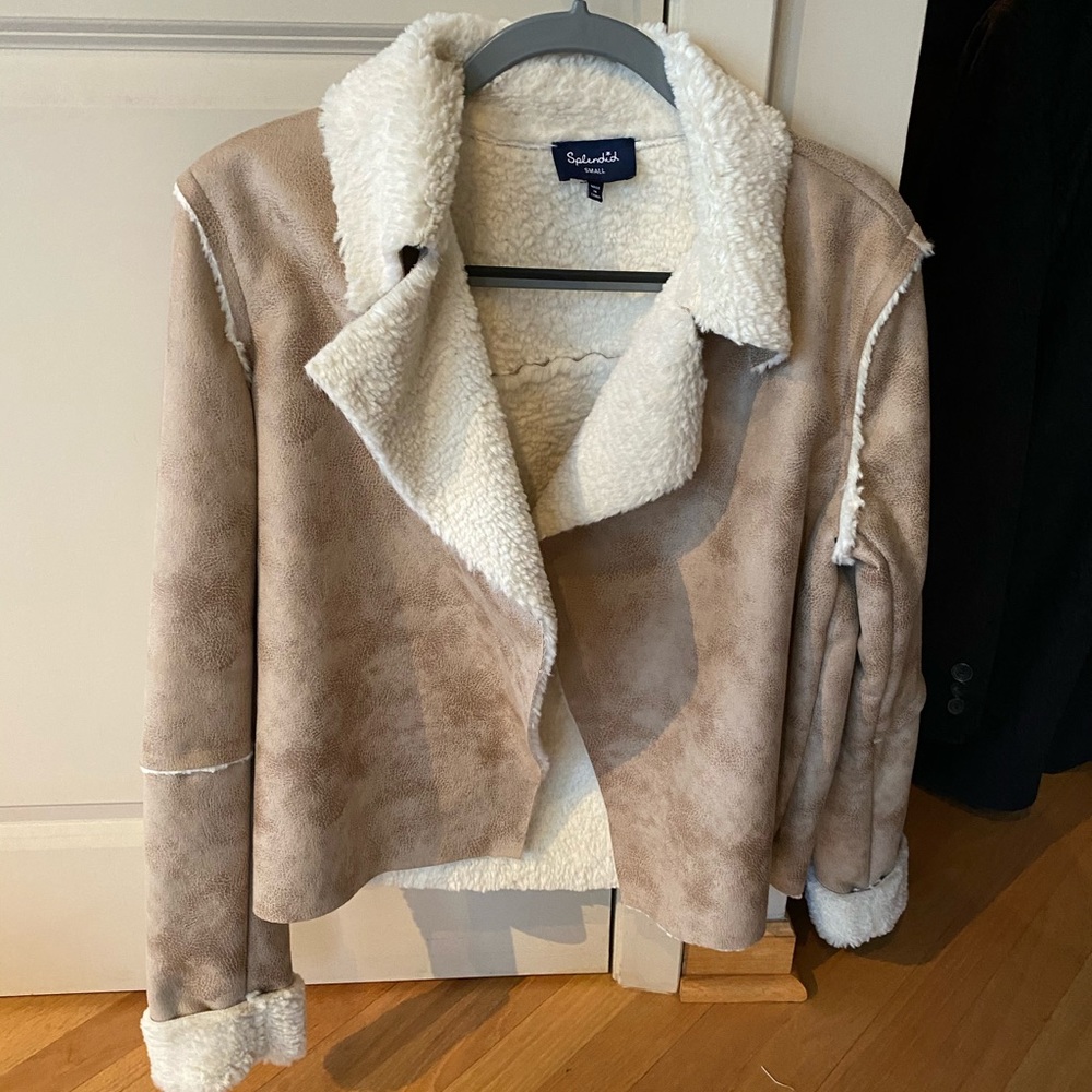 Splendid Faux Shearling Lined Jacket - image 3